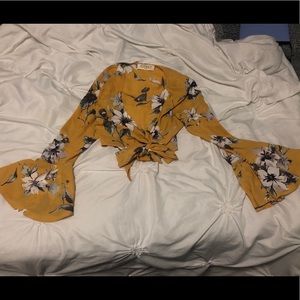 Yellow Flowy Top